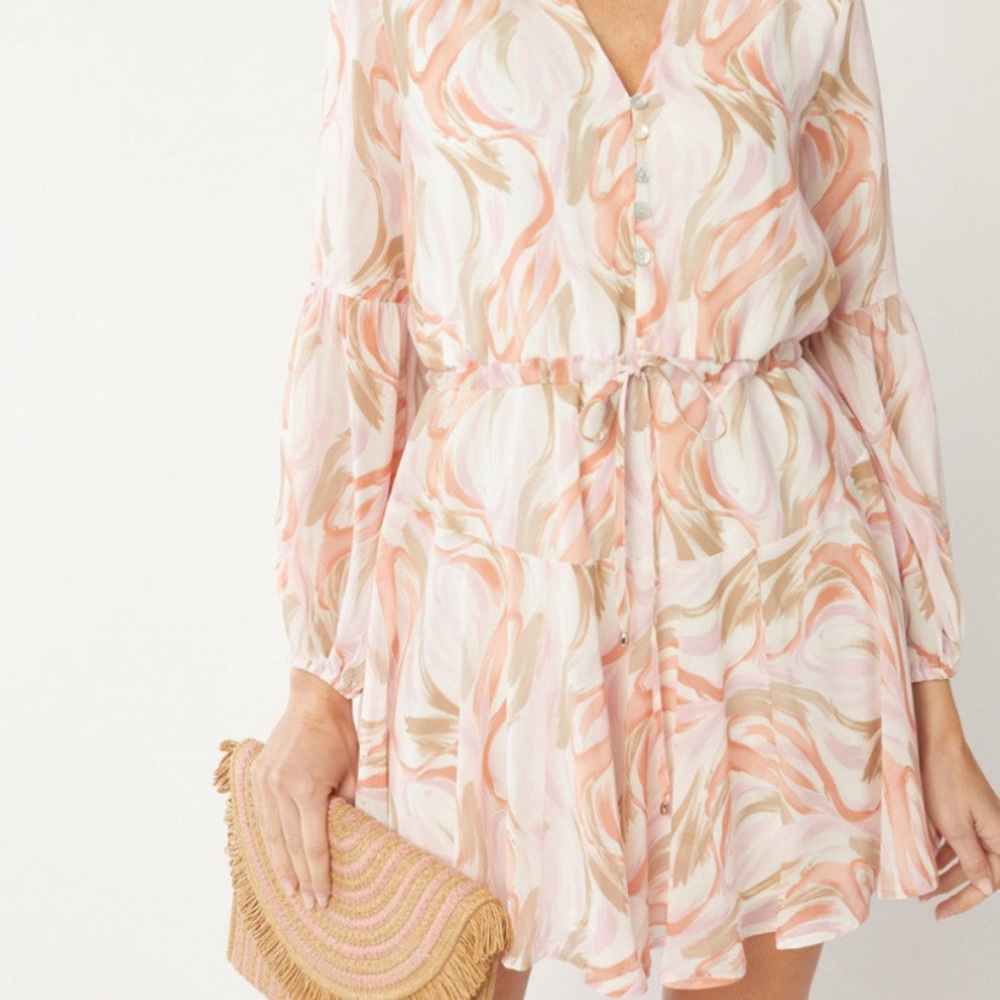 Longsleeve Printed Dress